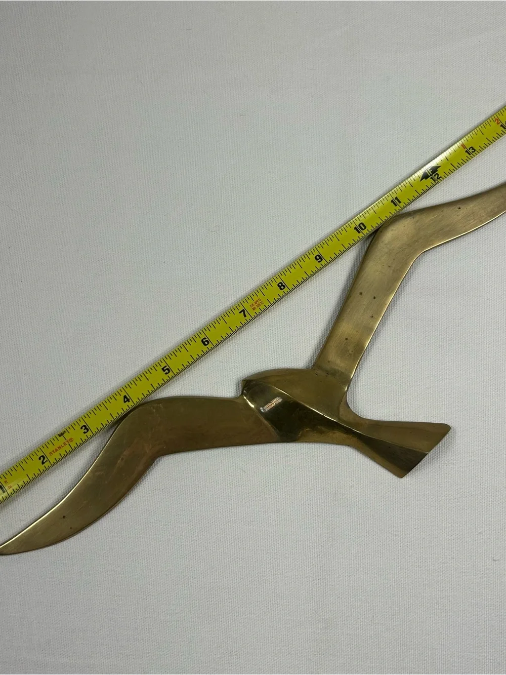 Vintage Brass Seagull Wall Hangings Set of 3 India MCM Coastal Bohemian Retro
